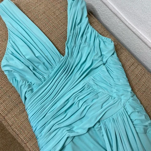 BCBGMAXAZRIA blue/teal anything dress up dress - Picture 6 of 12